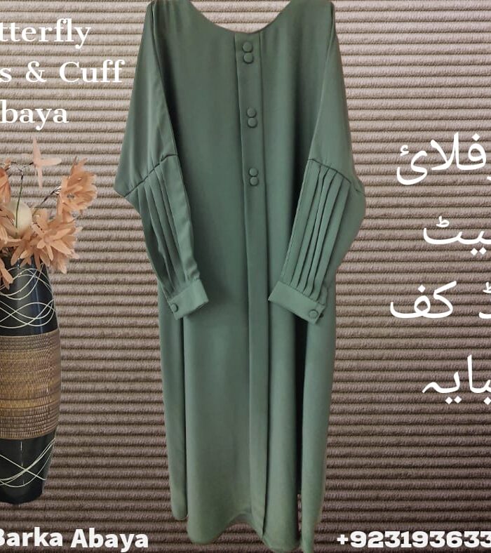 Butterfly Plates and Cuff Abaya - Image 3