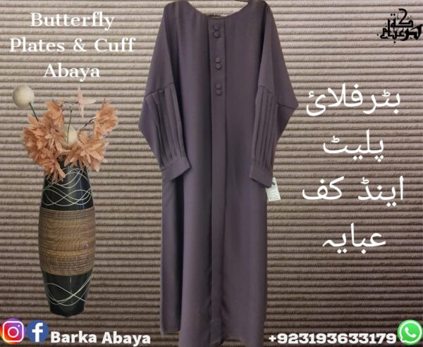 Butterfly Plates and Cuff Abaya