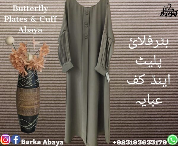 Butterfly Plates and Cuff Abaya - Image 2