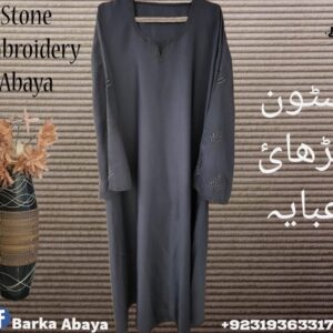 Stone Embroidery Abaya