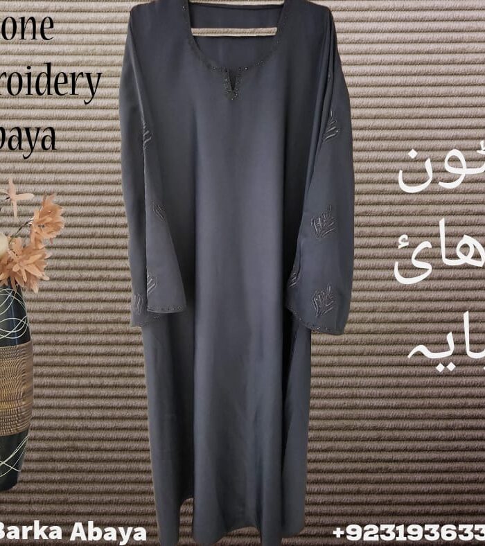 Stone Embroidery Abaya