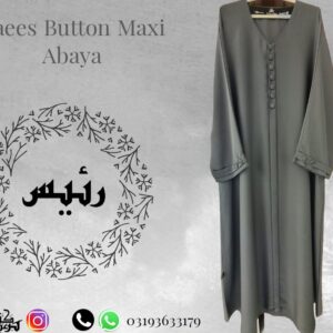 Raees Button Maxi Without Tassel