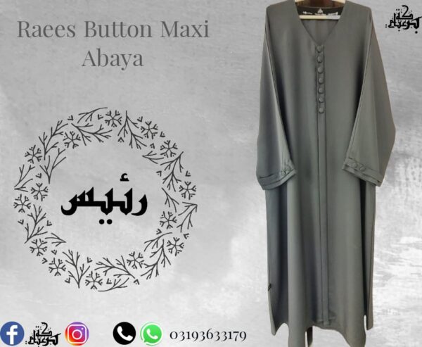 Raees Button Maxi Without Tassel