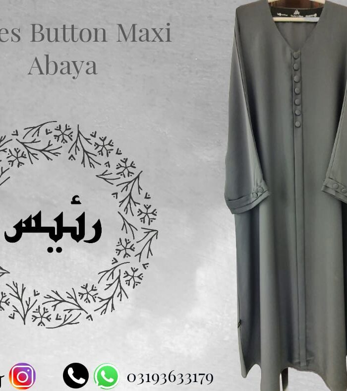 Raees Button Maxi Without Tassel