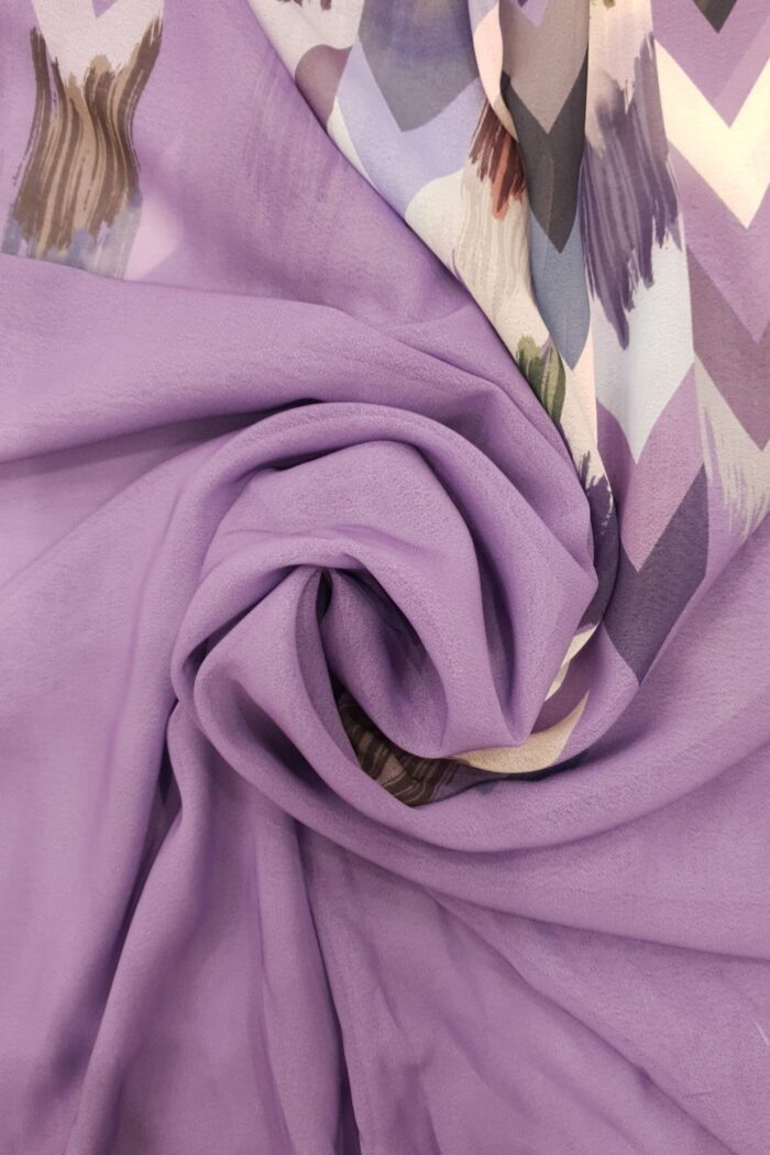 Jamni - Arrow Stroke Stole – Georgette | Lightweight & Artistic | 70' x 26' - Image 3