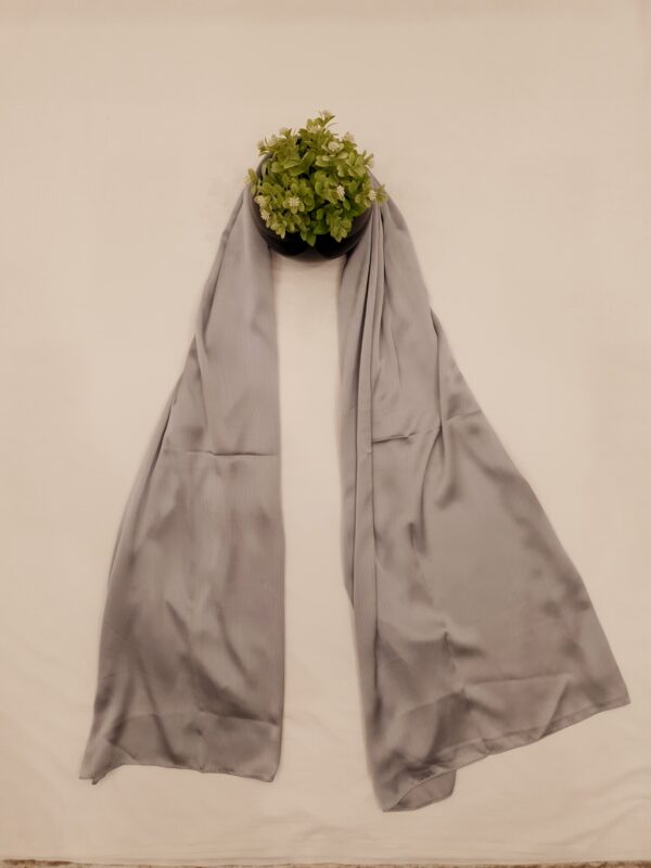 Multi Colour - Chunnat Stole | Soft Wrinkled Fabric | 70" x 30" | Light Metallic Shine - Image 10