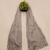Silver Grey - Chunnat Stole | Soft Fabric | 70" x 30" | Wrinkled Texture with Light Metallic Shine