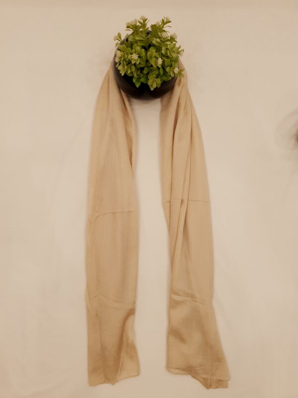 Multi Colour - Chunnat Stole | Soft Wrinkled Fabric | 70" x 30" | Light Metallic Shine - Image 7