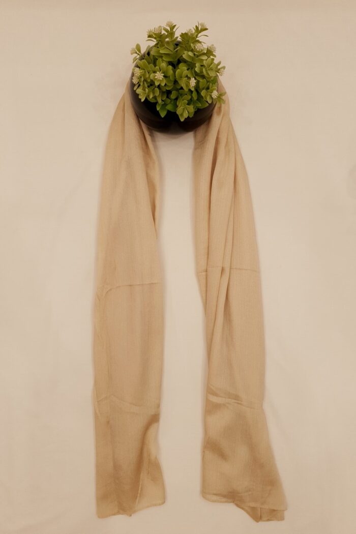 Skin - Chunnat Stole | Soft Fabric | 70" x 30" | Wrinkled Texture with Light Metallic Shine