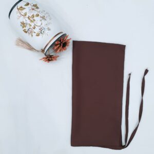 Brown Dori Niqab – Single Layer | Georgette Fabric