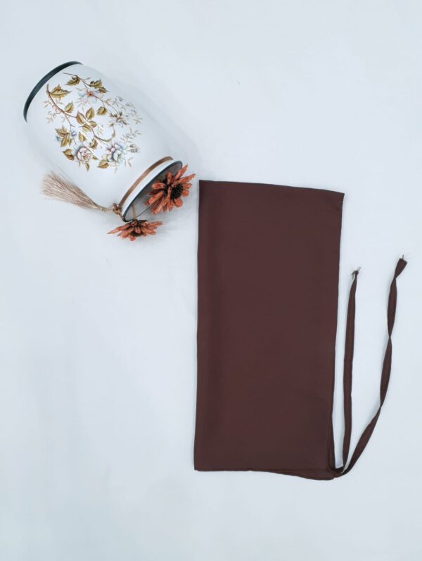 Brown Dori Niqab – Single Layer | Georgette Fabric