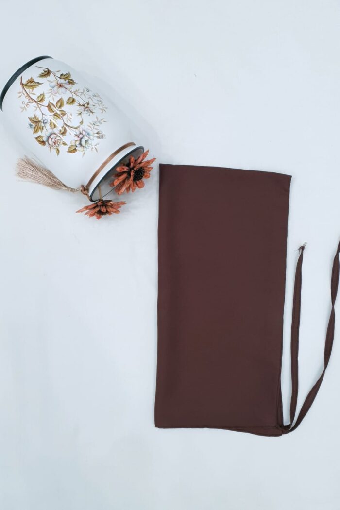 Brown Dori Niqab – Single Layer | Georgette Fabric