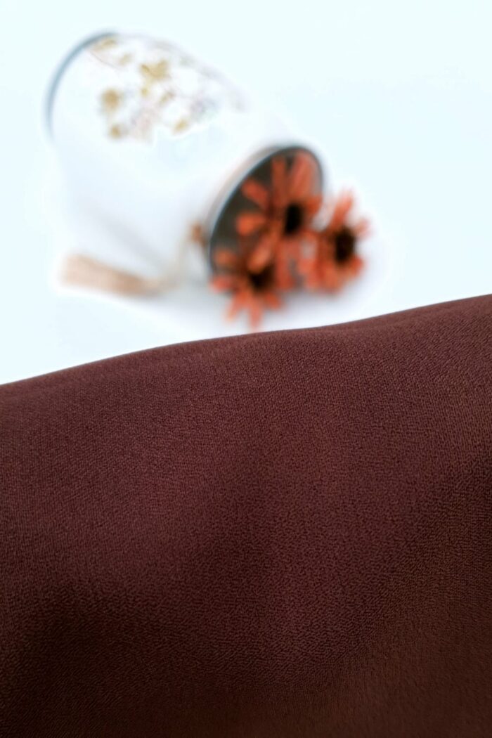 Brown Dori Niqab – Single Layer | Georgette Fabric - Image 3