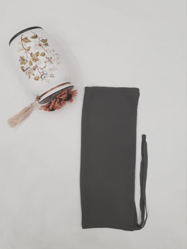 Dark Grey Dori Niqab – Single Layer | Georgette Fabric