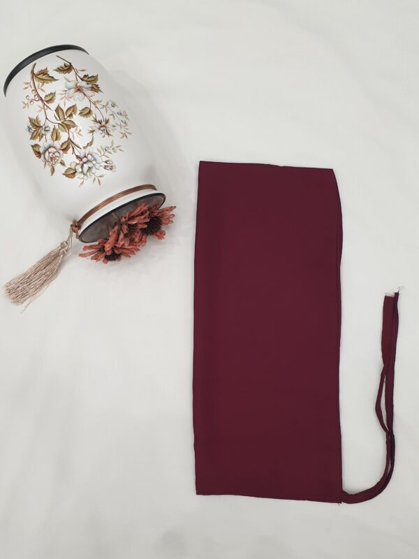 Dark Maroon Dori Niqab – Single Layer | Georgette Fabric