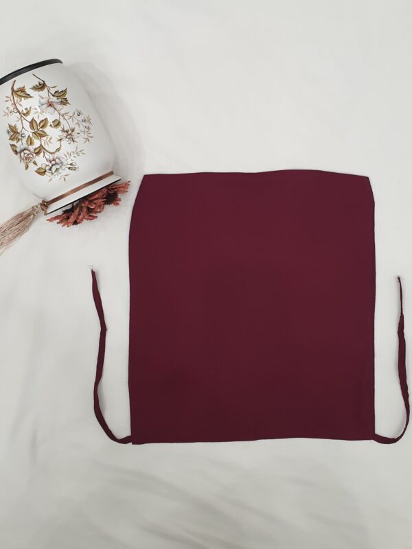 Dark Maroon Dori Niqab – Single Layer | Georgette Fabric - Image 2
