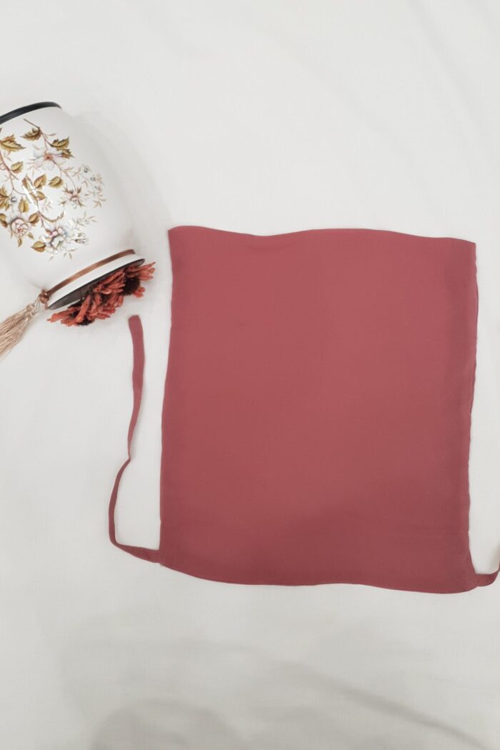 Alternative view of Dark Pink Dori Niqab – Single Layer | Georgette Fabric