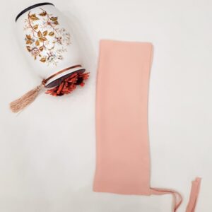 Light Pink Dori Niqab – Single Layer | Georgette Fabric