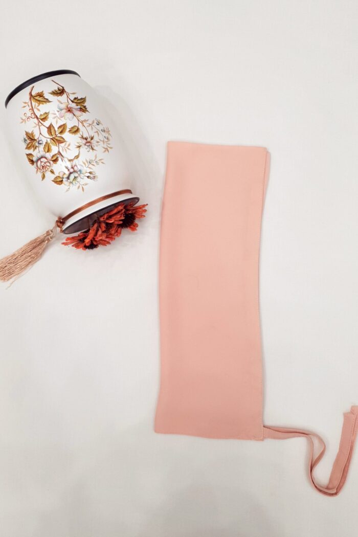 Light Pink Dori Niqab – Single Layer | Georgette Fabric