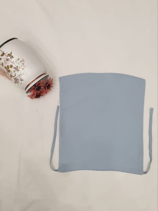 Light Blue Dori Niqab – Single Layer | Georgette Fabric - Image 2