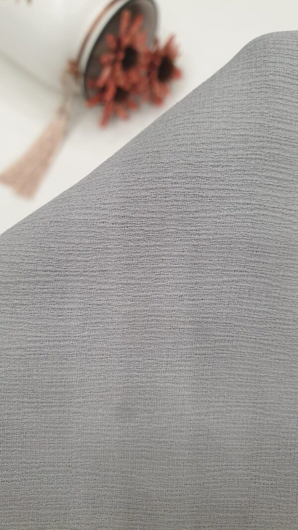 Macaw Grey Dori Niqab – Single Layer | Georgette + Zoom Fabric - Image 5