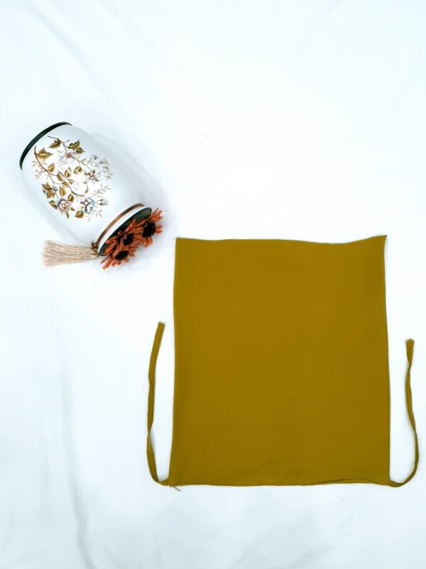 Mustard Dori Niqab – Single Layer | Zoom Fabric - Image 2