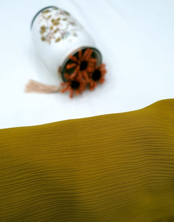 Mustard Dori Niqab – Single Layer | Zoom Fabric - Image 3