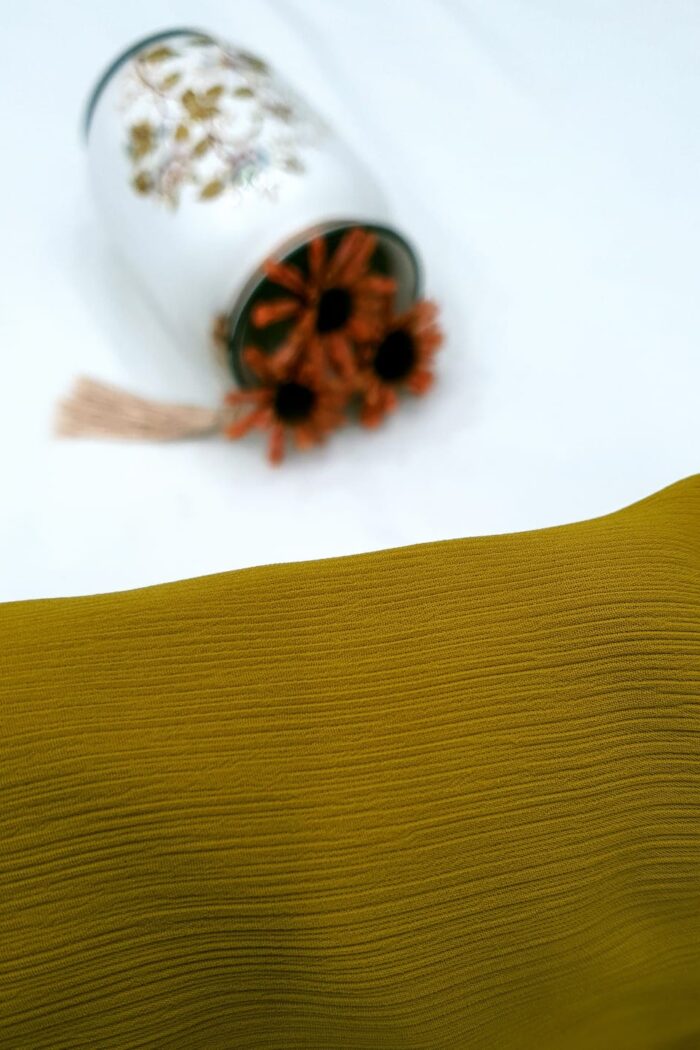 Mustard Dori Niqab – Single Layer | Zoom Fabric - Image 3