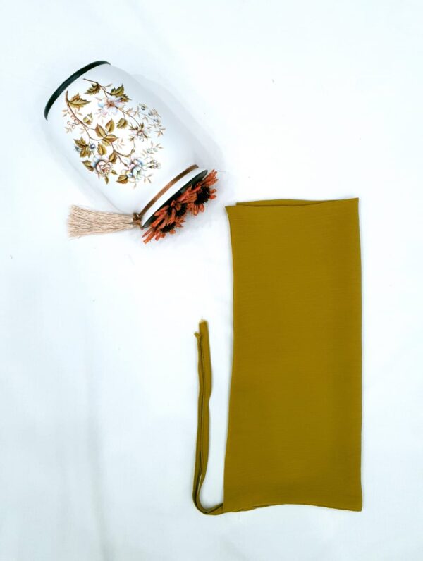 Mustard Dori Niqab – Single Layer | Zoom Fabric