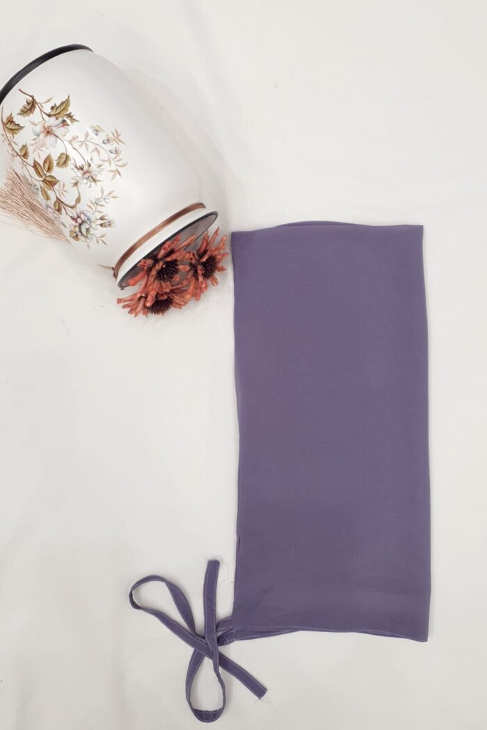 Onion Purple Dori Niqab – Single Layer | Georgette Fabric