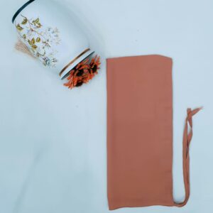 Peach Dori Niqab – Single Layer | Georgette Fabric