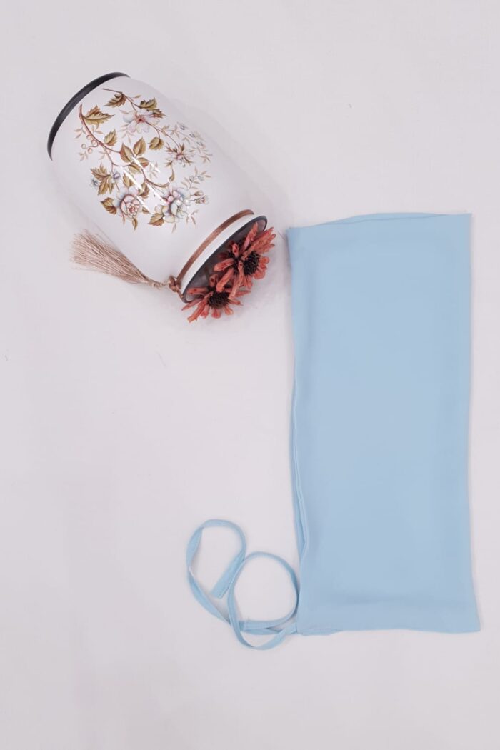 Sky Blue Dori Niqab – Single Layer | Georgette Fabric