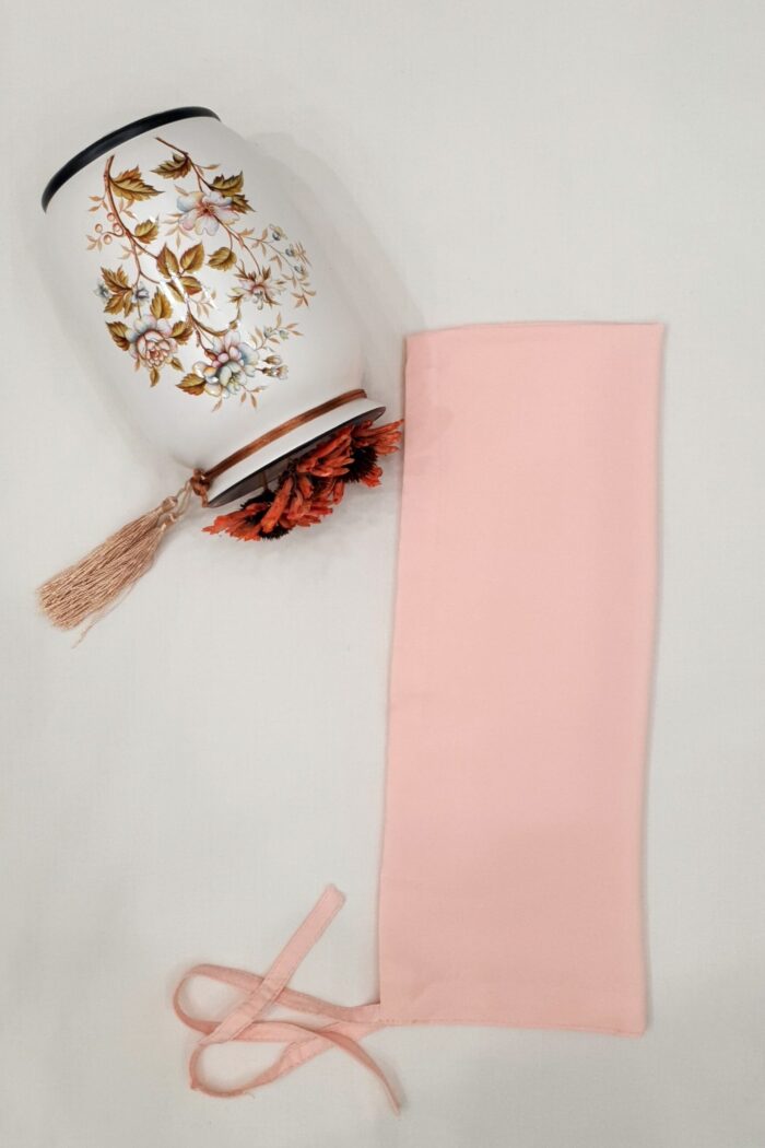 Tea Pink Dori Niqab – Single Layer | Georgette Fabric