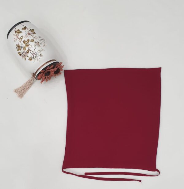 Maroon Dori Niqab – Single Layer | Zoom Fabric - Image 2