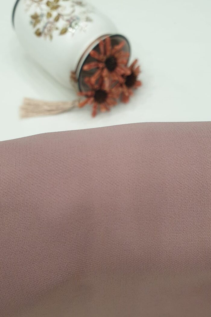 Dull Pink Dori Niqab – Single Layer | Georgette Fabric - Image 3