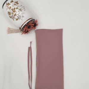 Dull Pink Dori Niqab – Single Layer | Georgette Fabric
