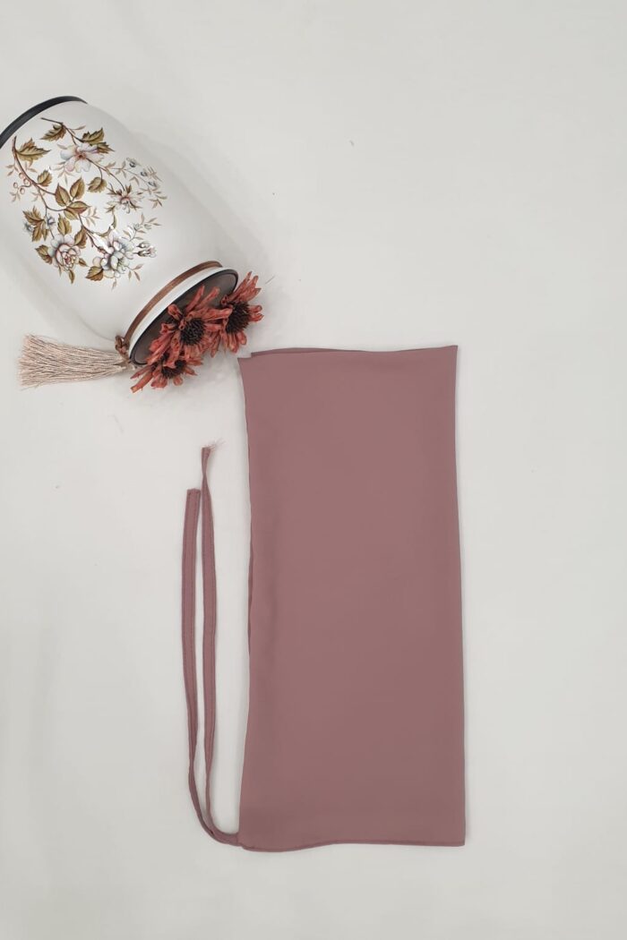 Dull Pink Dori Niqab – Single Layer | Georgette Fabric