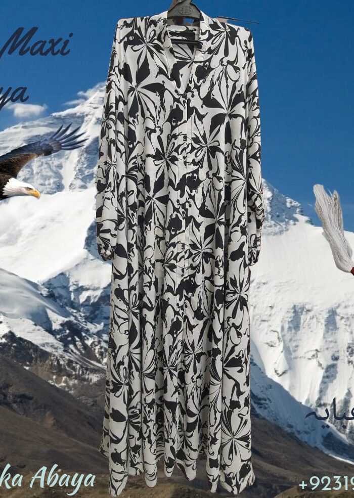 Black Flower - Falcon Maxi Abaya