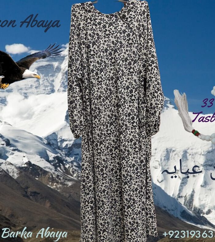 Tiny Flower - Falcon Single Layered Abaya