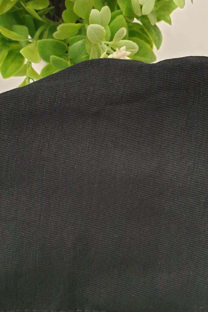 Plain Black Hijab Head Cap – Tie-Back, Soft & Secure - Image 3