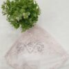 Pink Net Hijab Head Cap – Moti Embroidered Forehead & Elegant Design