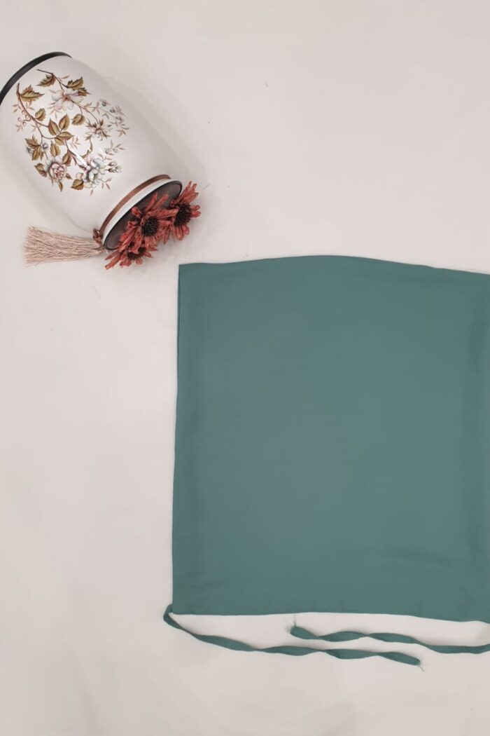 Alternative view of Light Green Dori Niqab – Single Layer | Georgette Fabric