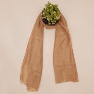 Dark Skin - Lowee Stole | Soft Fabric | 70" x 30" | Net-Look Margin & Lowee Signature Strip
