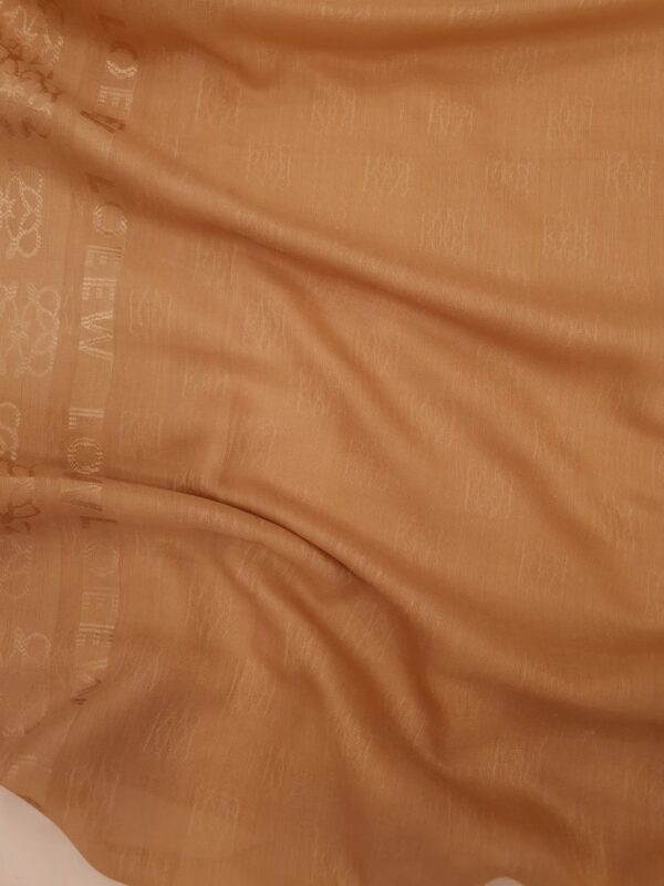 Dark Skin - Lowee Stole | Soft Fabric | 70" x 30" | Net-Look Margin & Lowee Signature Strip - Image 3