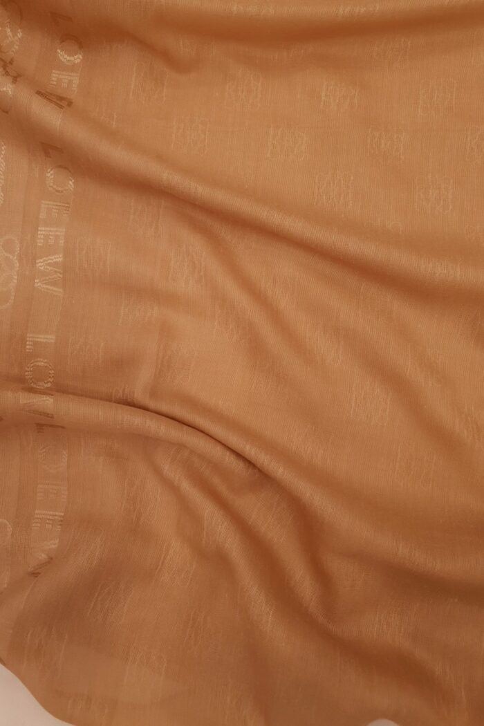 Dark Skin - Lowee Stole | Soft Fabric | 70" x 30" | Net-Look Margin & Lowee Signature Strip - Image 3