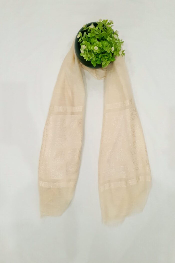 Multi Colour - Lowee Stole | Soft Fabric | 70" x 30" | Net-Look Margin & Lowee Signature Strip