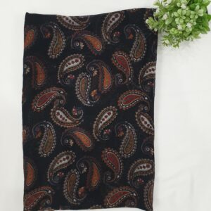 Black - Soft Paisley Print Stole | 70"x19"