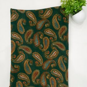 Green - Soft Paisley Print Stole | 70"x19"