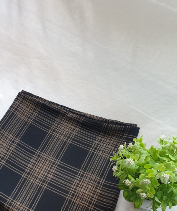 Brown Check - Printed Scarf