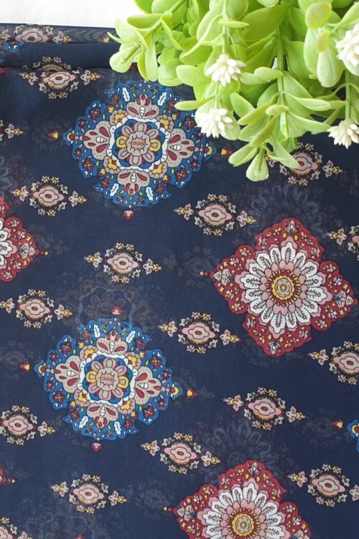 Nebula - Georgette Printed Scarf